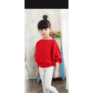 SWEATER BATWING PREMIUM ANAK//RAJUT ANAK