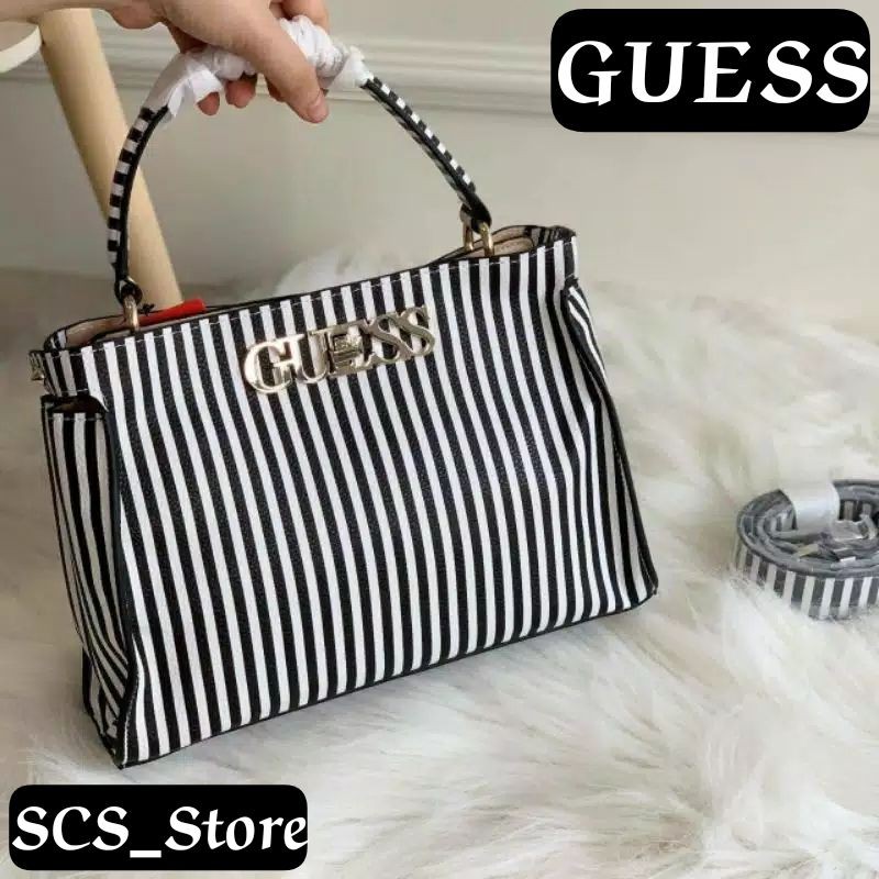 TOP HANDLE BAG WANITA GUESS / TAS TOP HANDLE BRANDED IMPORT TERMURAH (ORIGINAL)