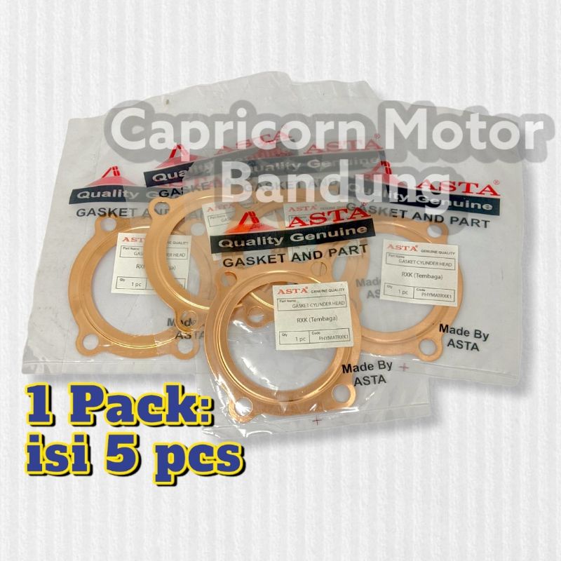 PAKING GASKET CYLINDER HEAD ATAS TEMBAGA RXK RX KING RXKING ASTA ISI 5 PACKING KOP