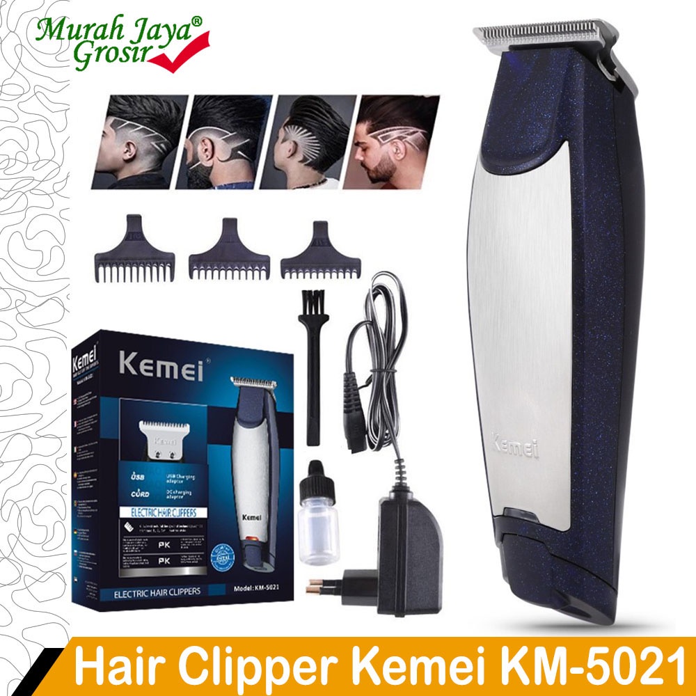 Kemei 5021 Alat cukur Rambut Cordles Electrikc Hair Clipper shaver trimmer