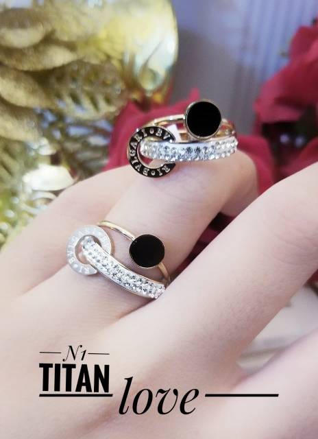 Titanium gelang dan cincin 1705e