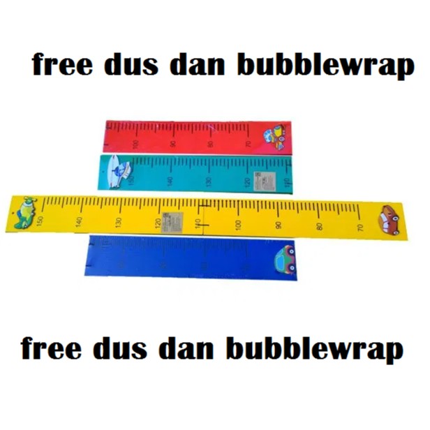 Mainan Kayu Edukasi Anak SNI Alat Ukur Tinggi Badan Pengukur Tinggi Badan Montessori Toys