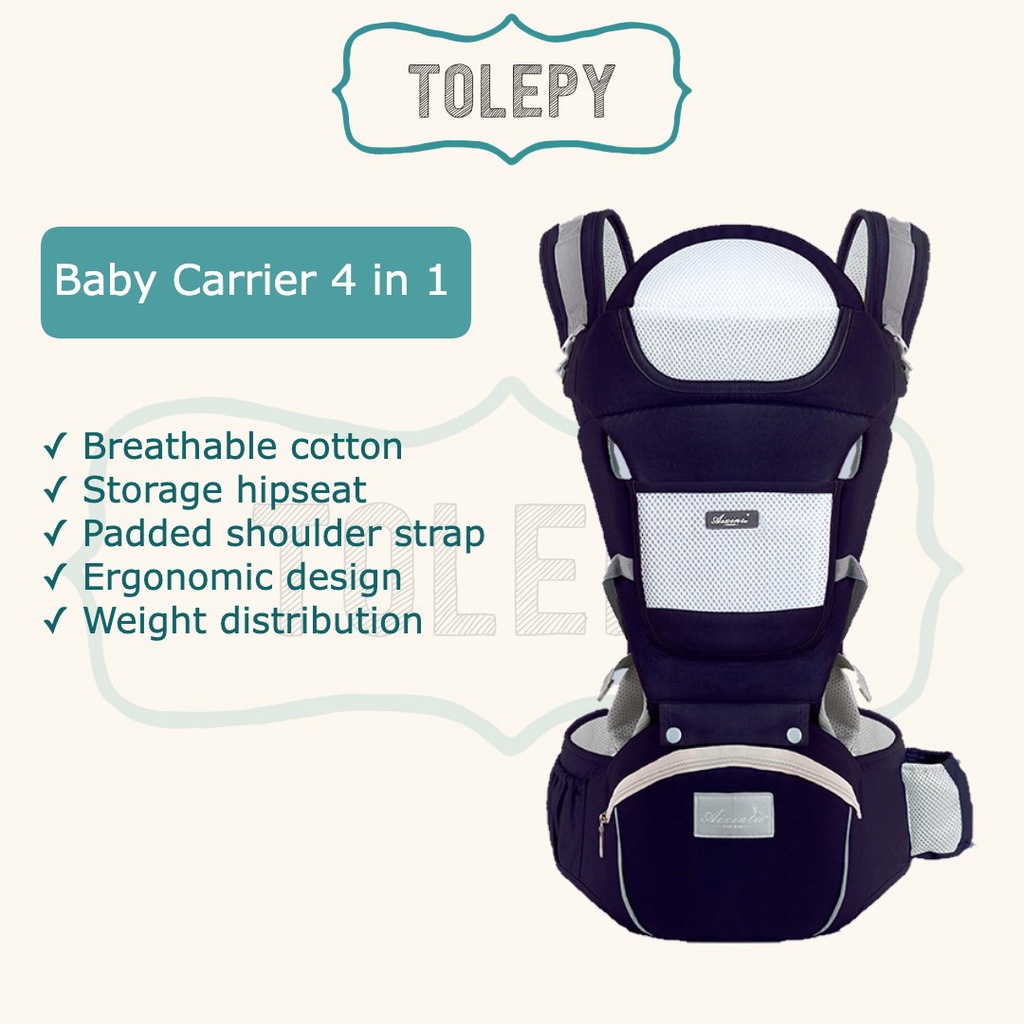 Convertible Baby Carrier 4 in 1/Gendongan Bayi/Hip Seat/Baby Wearing Merk Aixinta / Aixintu