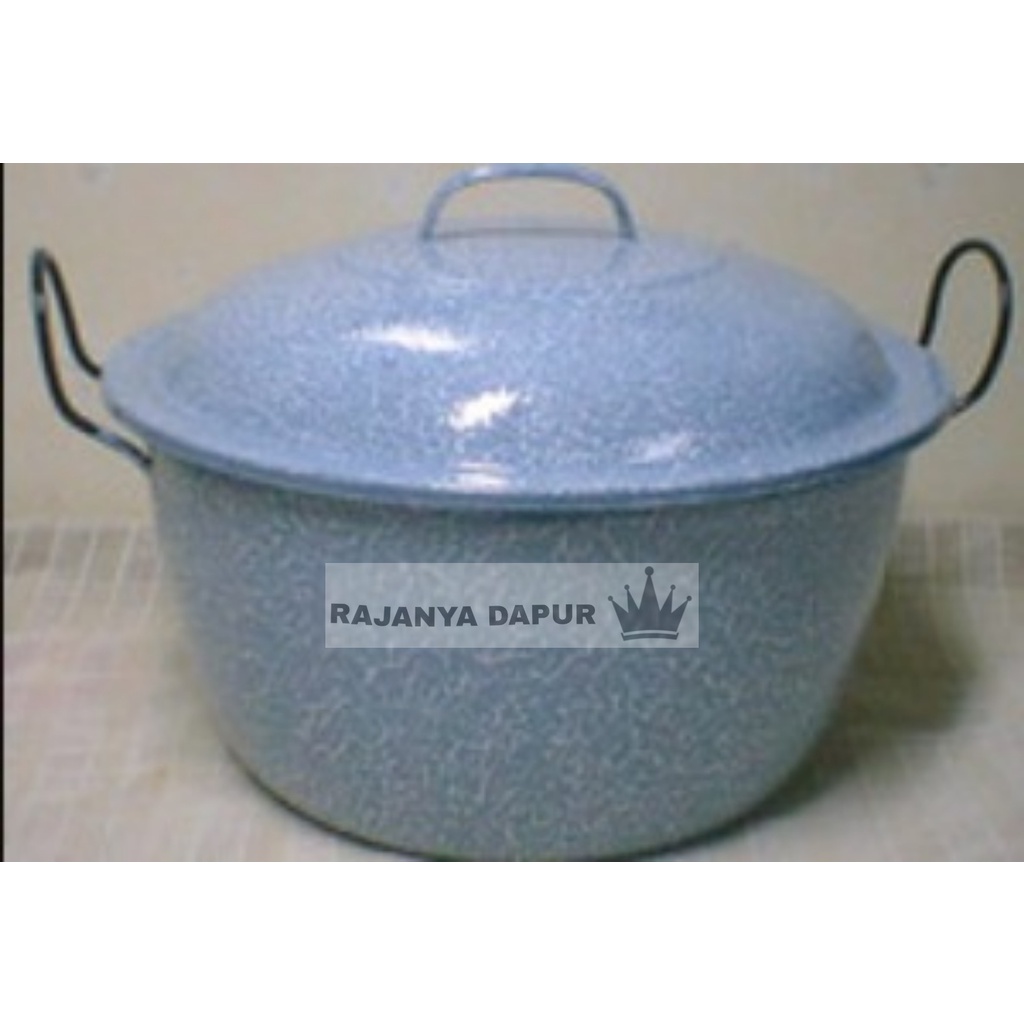 Panci blurik 30 cm - panci lurik 30 cm timbangan - panci blirik - panci enamel