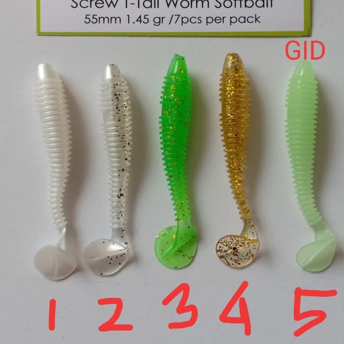 Du_Lure Screw T Tail 55 mm