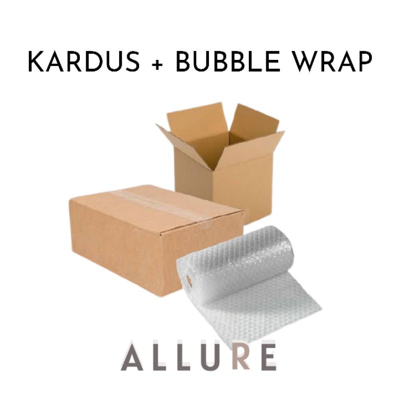 

BUBBLE WRAP / KARDUS PACKING / BUBBLE WRAP + KARDUS PACKING