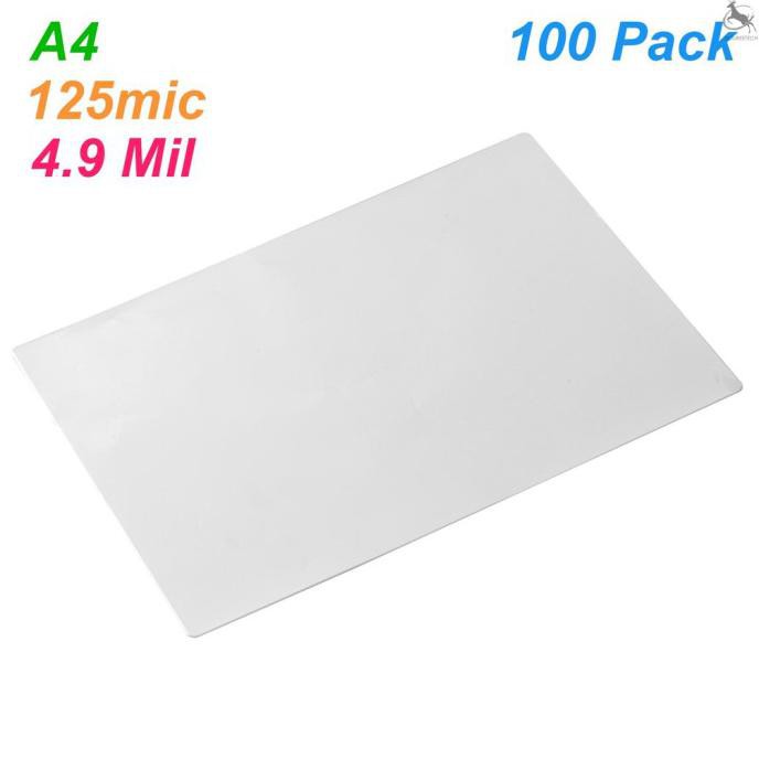 

Set Lembar Film Laminating Ukuran A4 4.9Mil 100Pcs Untuk Kertas Foto Cahilpati
