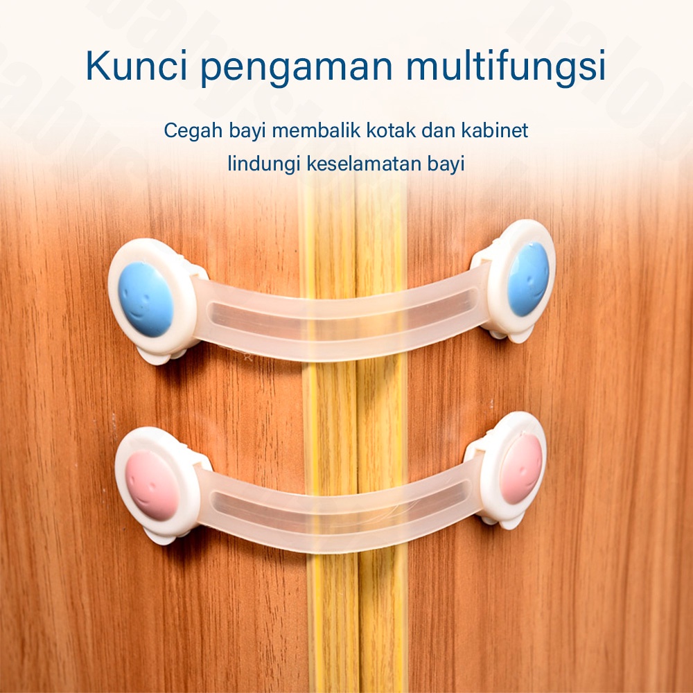 Halobaby Kunci Pengaman Pintu Laci Lemari Pakaian Kulkas Baby Safety