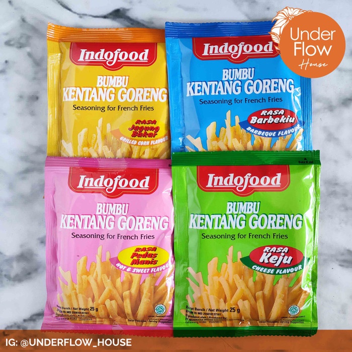 NEW Bumbu tabur indofood kentang goreng keju bbq jagung bakar pedas manis - BBQ