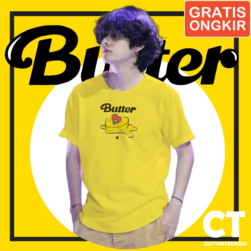 BT21 BUTTER BTS TSHIRT / BUTTER T SHIRT / KAOS BTS / KAOS BUTTER / BTS BUTTER / BT21 BUTTER