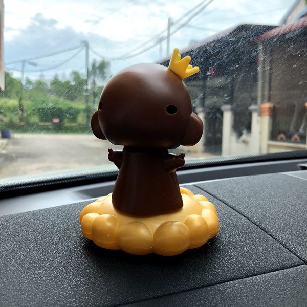 Pajangan Figure Goyang Kepala Mobil Solar Power CANDY Monyet MONKEY