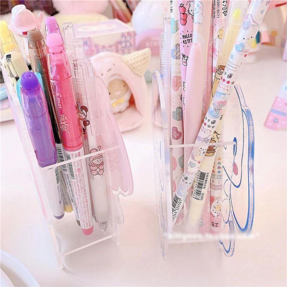 Lanfy Tempat Pensil / Brush Makeup Motif Anime My Melody / Cinnamoroll Bahan Akrilik