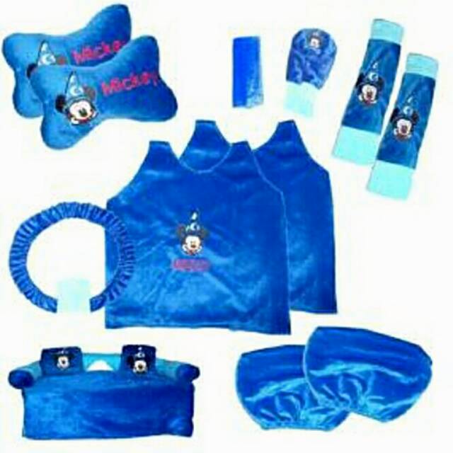 SET MOBIL/ SET CAR/ COVER INTERIOR MOBIL 8IN1 Mickey Biru