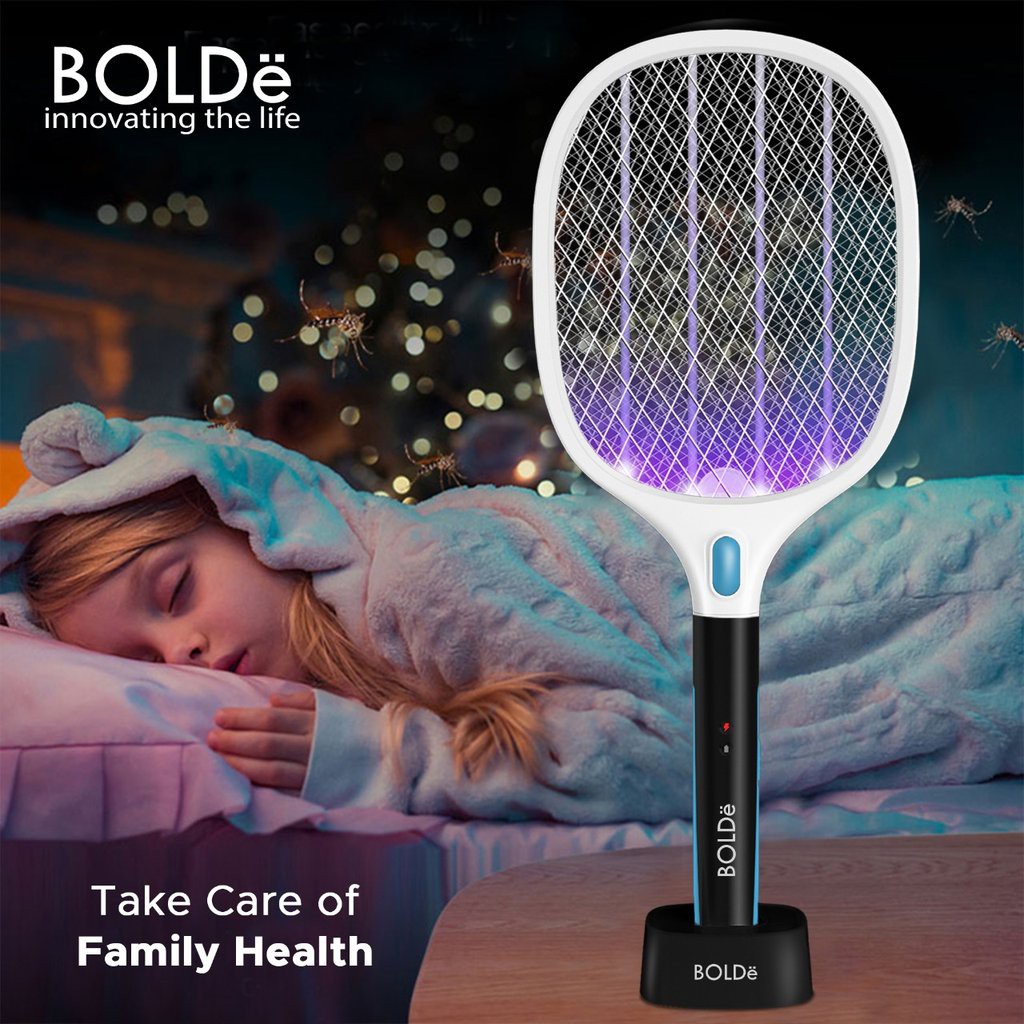 BOLDe Super SWATTER Purple Light - Raket Nyamuk Premium