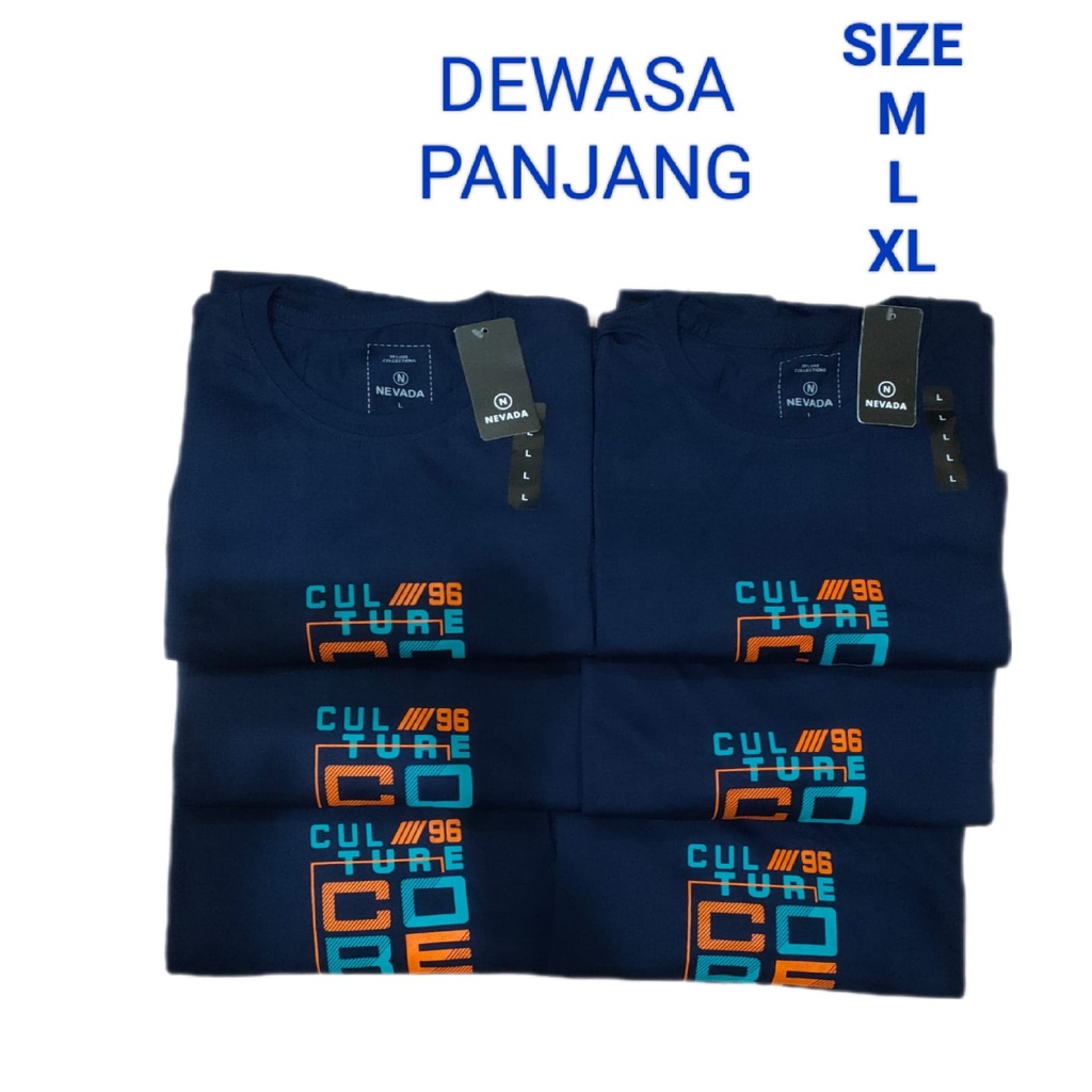 Kaos Lengan Panjang NEVADA / Kaos Pria dan Wanita