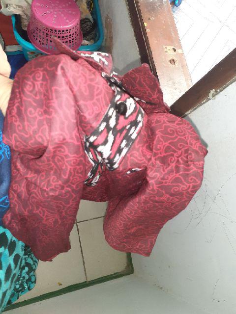 Batik Couple Keluarga Sania Ruffle Ori Ndoro Jowi Dnt Mega Mendung