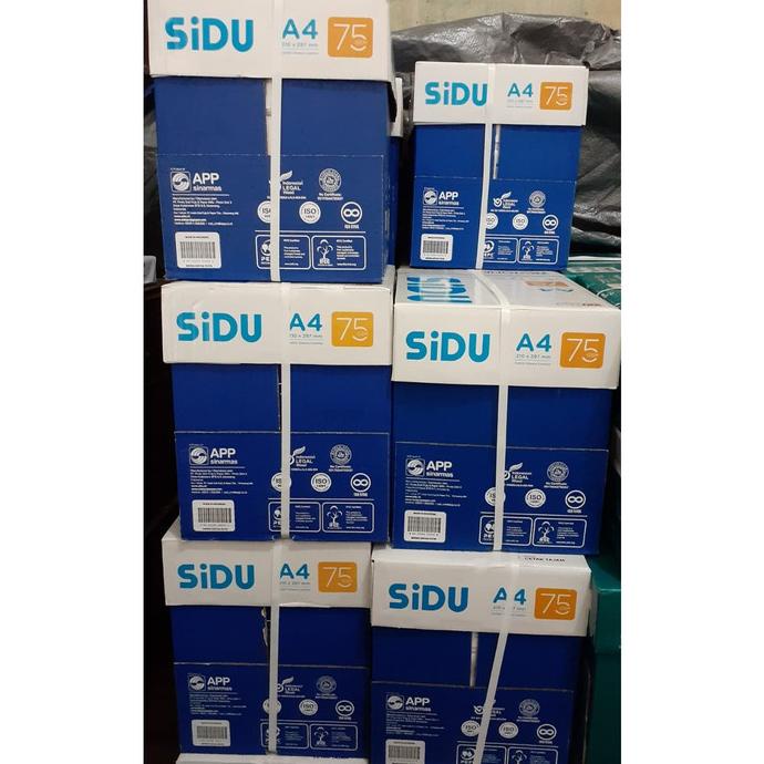 

Kertas Hvs Sidu Sinar Dunia A4 70 / 75 Gram ( 5 Rim ) Gojek / Grab
