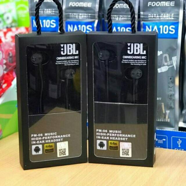 HEADSET JBL WIRED PM-06 HI-Res Audio Mega Bass