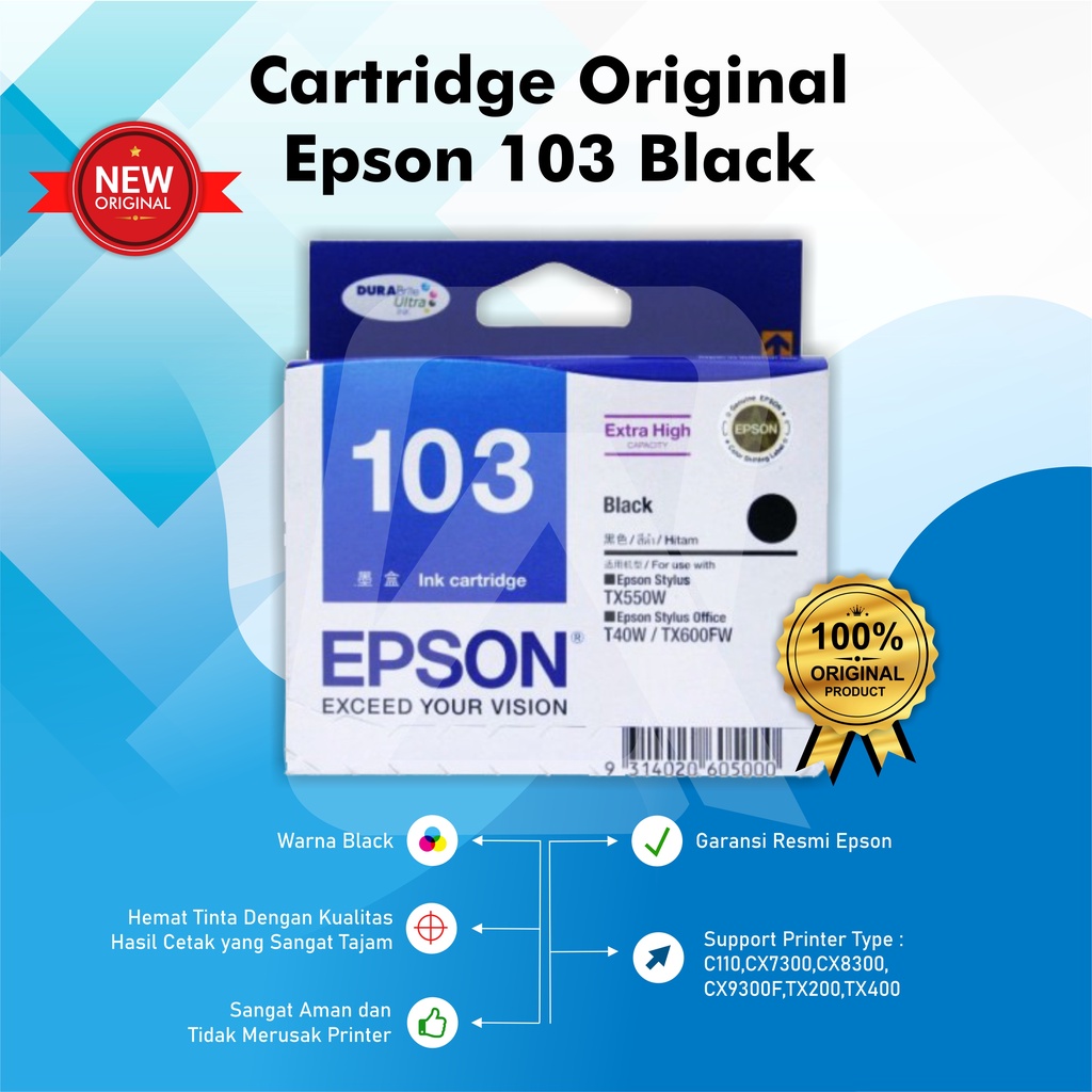 Tinta Epson 103 Black &amp; Colour Original