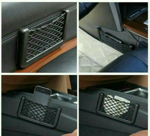 Car Net Pocket SMALL / Jaring Tempat Hp Untuk Mobil / Aksesoris Mobil