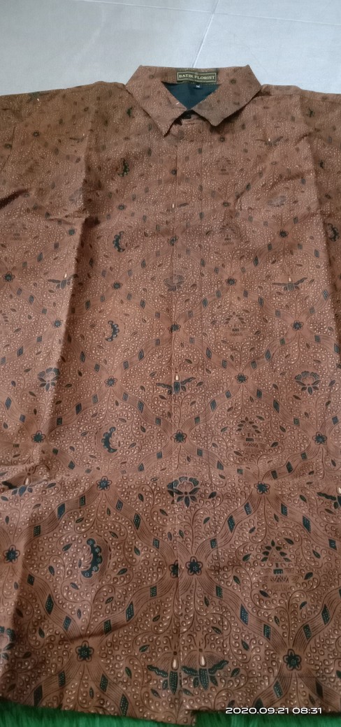 Sidomukti Sogan Kemeja Batik Pria Full Furing Katun Primisima