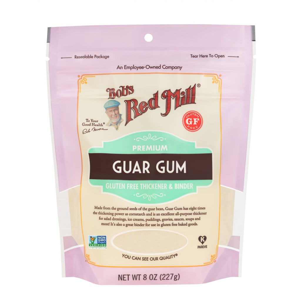 

Bob's Red MIll Guar Gum Natural Food Thickener Vegan Cheese Ingredient Pengental Makanan Alami