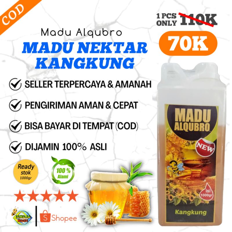 

Madu Murni Nektar Kangkung Madu Asli Al Qubro 1Kg