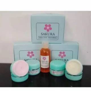Cream Sakura Skincare treatment paket glowing/ cream