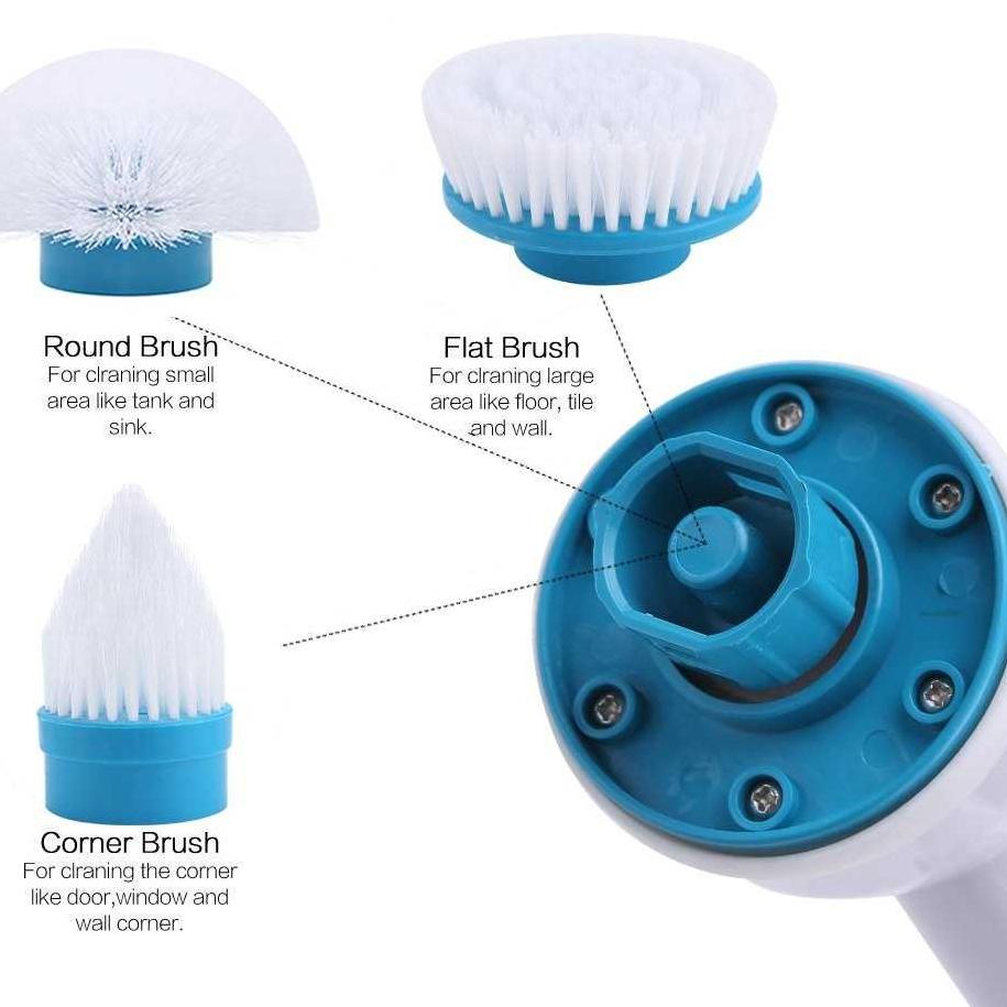 Sudah READY.. Hurricane Spin Scrubber Sikat WC Elektrik / Sikat Penyikat Pencuci Pembersih Penggosok