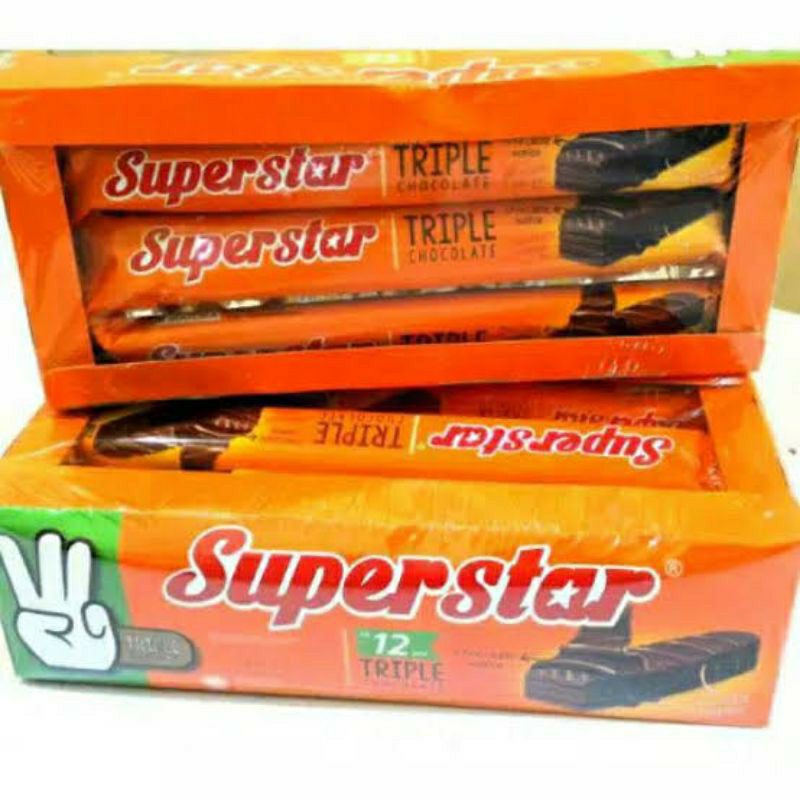 

Roma Wafer Superstar Coklat isi 12 pcs perbox