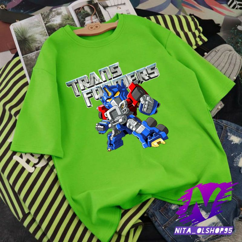 baju anak transpormer kaos anak robot transpormers animasi lucu kaos atasan anak