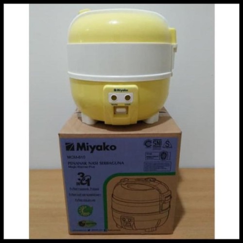 Miyako Magic Com MCM 610 / Rice Cooker MCM 610 - Yellow - [1L] MURAH BANGET / GARANSI RESMI