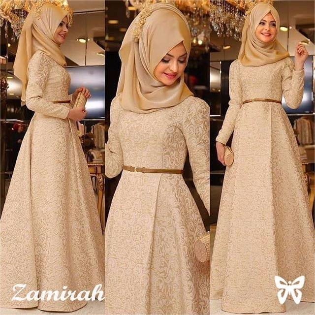 ELDE 5 - SALE Maxy Zamirah Maxi bahan baloteli embos + pasmina spandek + belt, fit to L