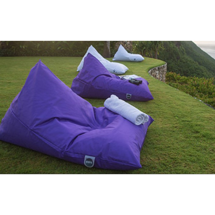 PLUS ISI bantal Bean Bag jumbo Triangel Polos Size M / Sofa / Kursi Santai plus isi