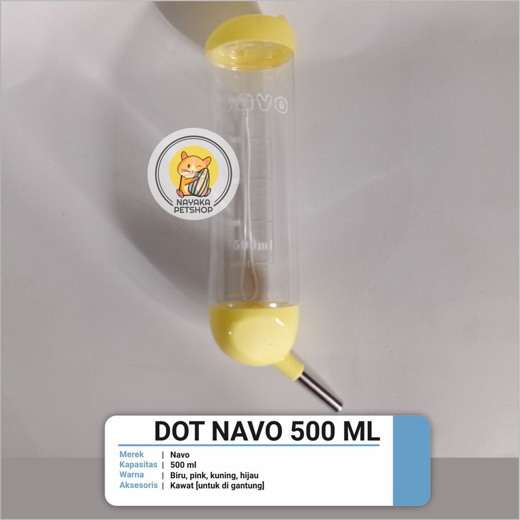 Dot Botol Minum Navo 500 ml | Dot Botol Minum Kucing, Marmut Guinea Pig, Kelinci, Musang