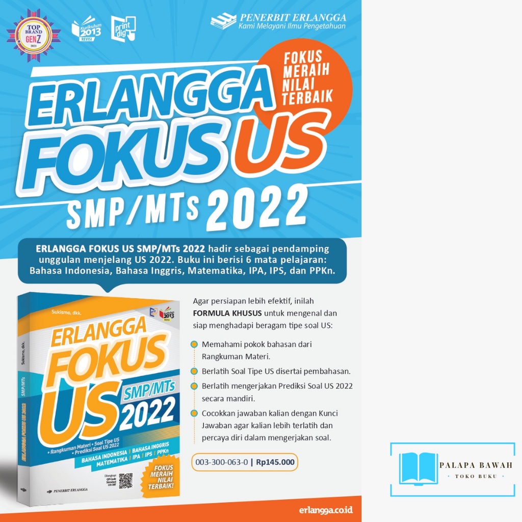 Buku Erlangga Fokus US SMP/MTS 2022