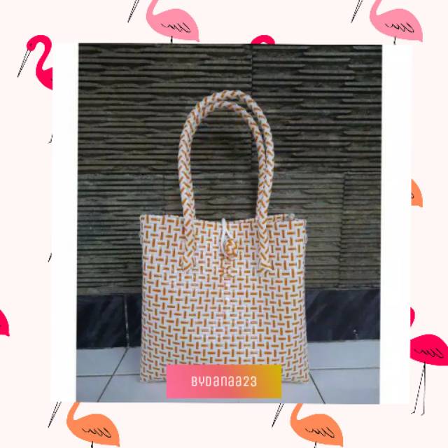Tas anyaman plastik/tas handmade/tas kerajinan