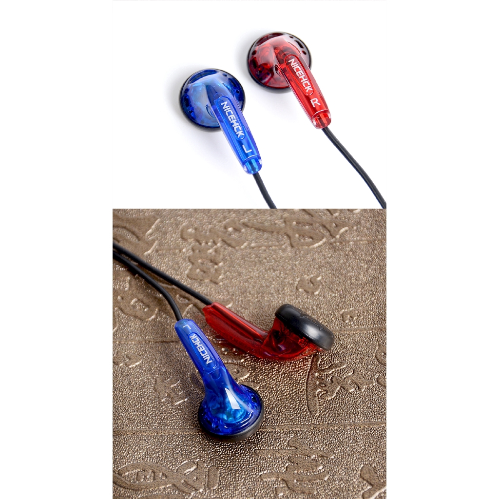 Nicehck Earphone In-Ear Hifi 3.5mm Dynamic Driver Unit Dj Bass Hd Tanpa Jejak Dengan Kabel+Mic