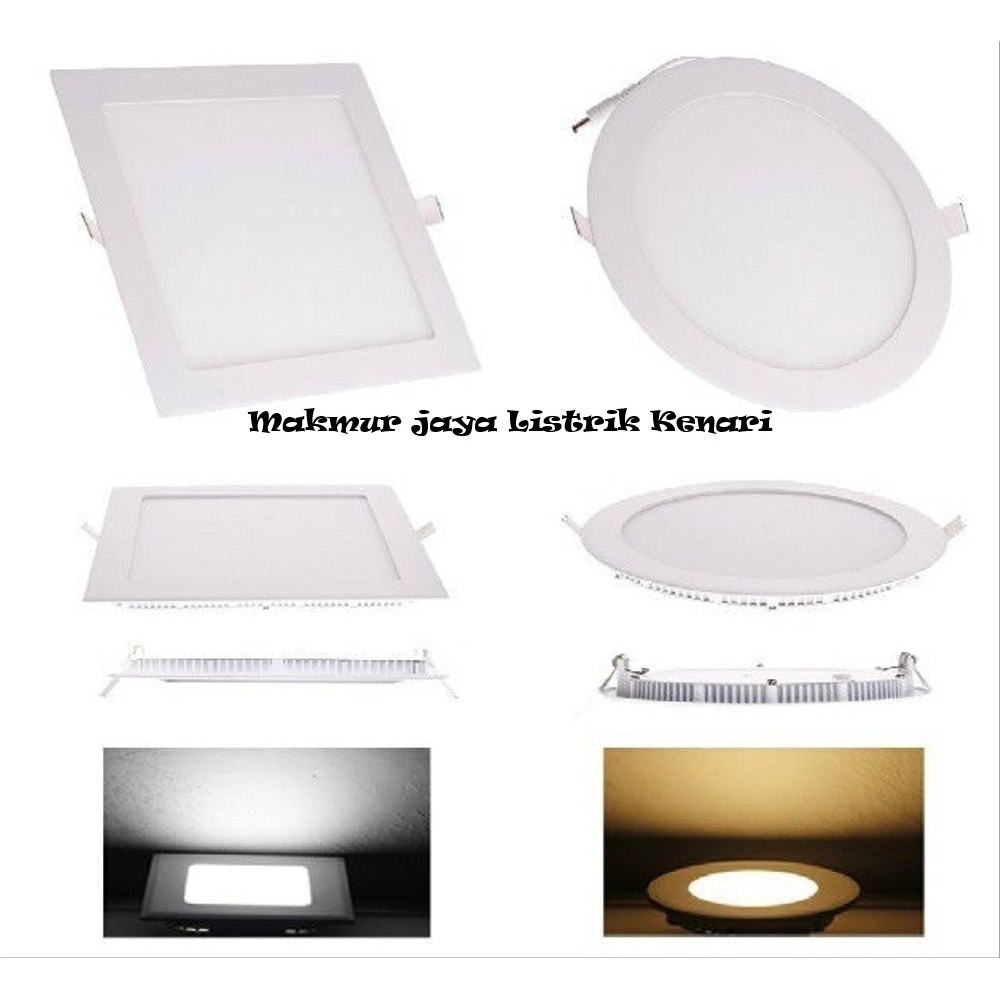 Lampu Downlight Lampu led panel led panel kotak Inbow Downlight 6 watt 12 watt 18 watt 24 watt