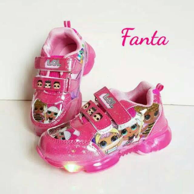 Sepatu anak lol lampu