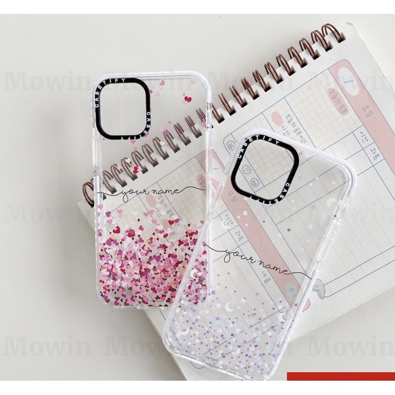 casetify glitters case ip 12 11 xr xs x etc