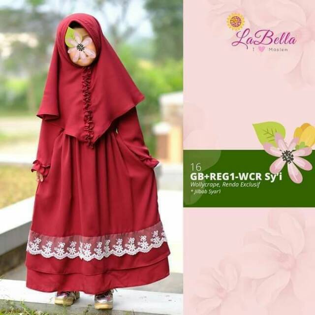 Gamis anak labella