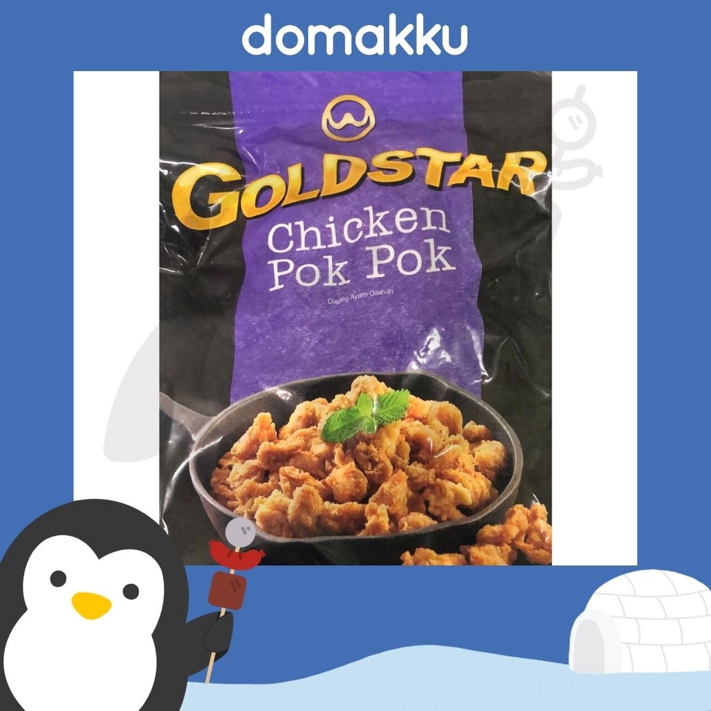 

Goldstar Chicken Pok Pok (Daging Ayam Olahan) 500gr,Makanan Beku Halal