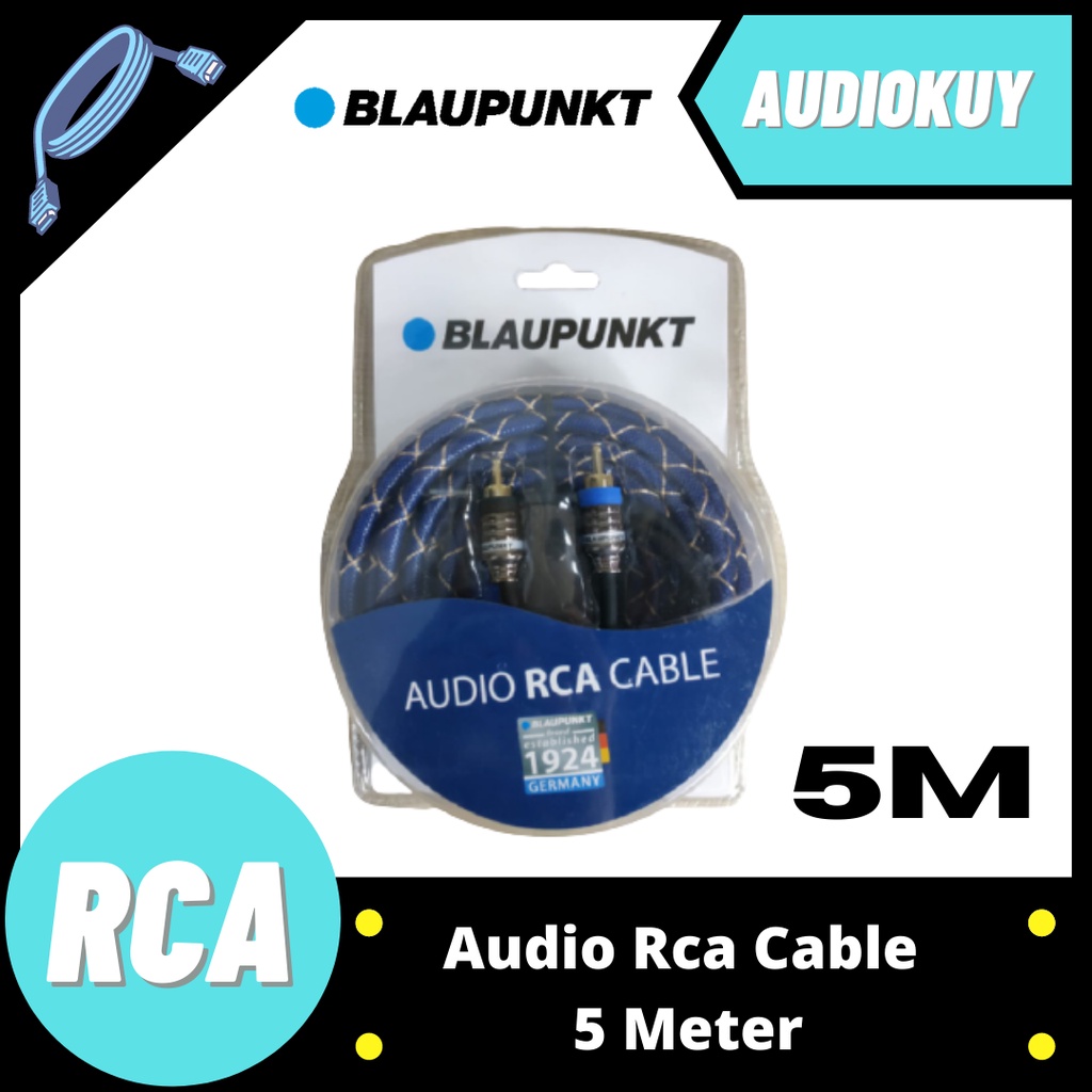 Kabel Audio RCA 5 Meter Blaupunkt / RCA Kabel Blaupunkt Full Cooper