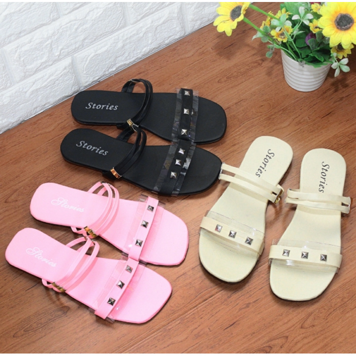 SANDAL WANITA  FLAT WANITA IR 04