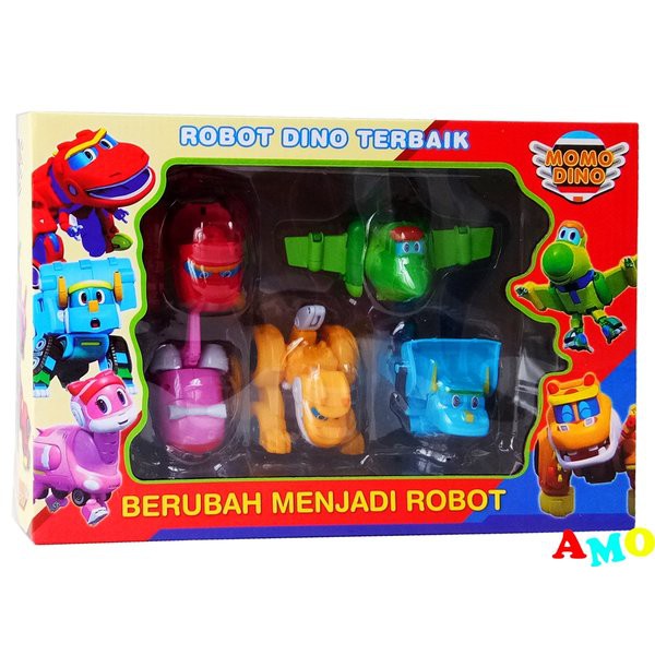 F 6   MAINAN ANAK GOGO DINO SERI ISI 5 PCS - MOMO DINO