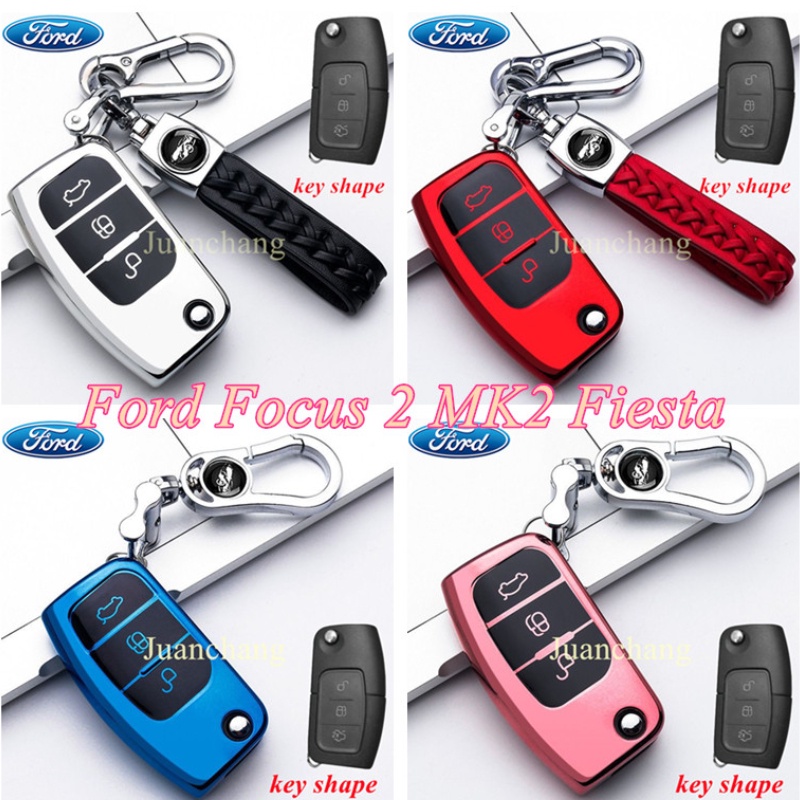 Casing Kunci Mobil Ford Fiesta Focus 2 Ecosport Kuga Escape MK2 Fiesta Mondeo Galaxy Falcon Sport-Max