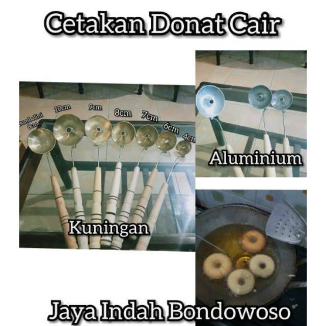 Cetakan Donat Cair kuningan dan aluminium Cetakan donat bahan kuningan aluminium