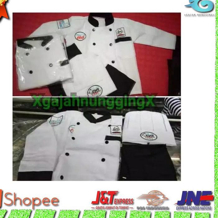 Ready stok R86 Seragam Kostum Baju Koki Anak | Kostum Koki Anak | Karnaval 17 Agustusan Berkualitas