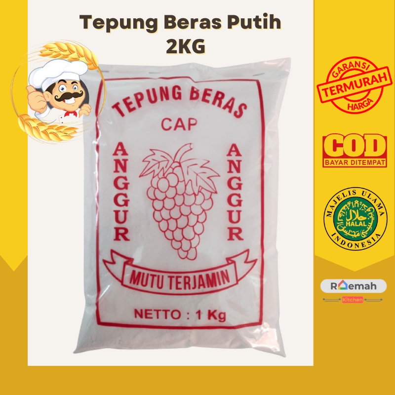 

Tepung Beras Putih Netto : 2Kg Halus Terjamin Asli